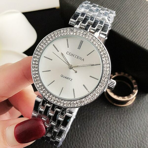 Reloj de lujo con diamantes de cristal para mujer 1