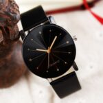 Relojes de pulsera de lujo para mujer, correa de Metal 1