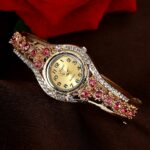 Reloj de pulsera con diamantes de estilo étnico para Mujer 2