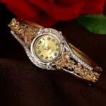 Reloj de pulsera con diamantes de estilo étnico para Mujer 5