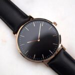 Reloj de cuero de lujo para mujer, pulsera de cuarzo Simple 5