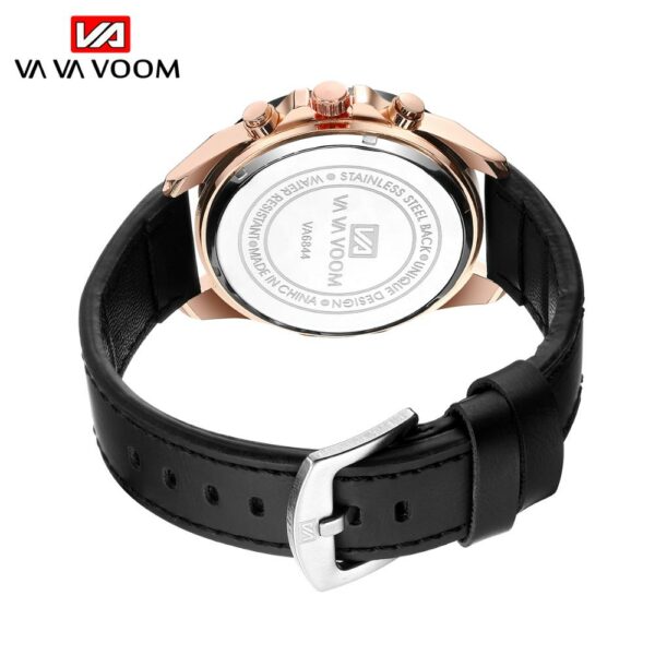 Reloj deportivo de lujo para Hombre, cronógrafo de pulsera de cuero, estilo militar, informal 2