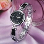 Reloj de pulsera de cuarzo con diamantes de imitación de acero inoxidable para mujer, pulsera de moda Unisex, 2022 6