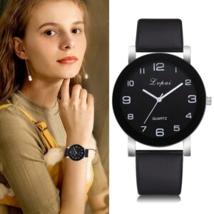 Lvpai-Reloj de pulsera de cuero para Mujer