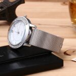 Reloj de pulsera analógico de acero inoxidable para mujer 5