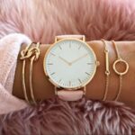 Reloj de cuero de lujo para mujer, pulsera de cuarzo Simple 6