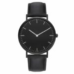 Reloj de cuero de lujo para mujer, pulsera de cuarzo Simple 3