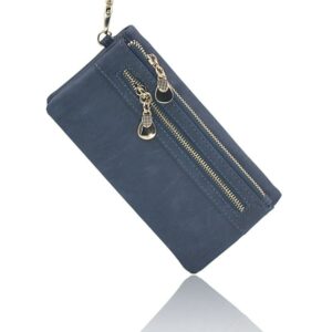 Cartera larga esmerilada Vintage para mujer 1