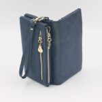 Cartera larga esmerilada Vintage para mujer 2